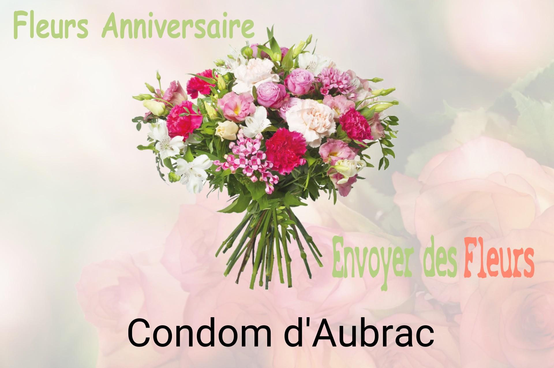 Bouquet de fleurs d’anniversaire livré à Condom-d'Aubrac